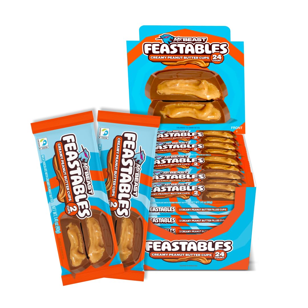 Feastables MrBeast Peanut Butter Cups for Sweet Indulgence