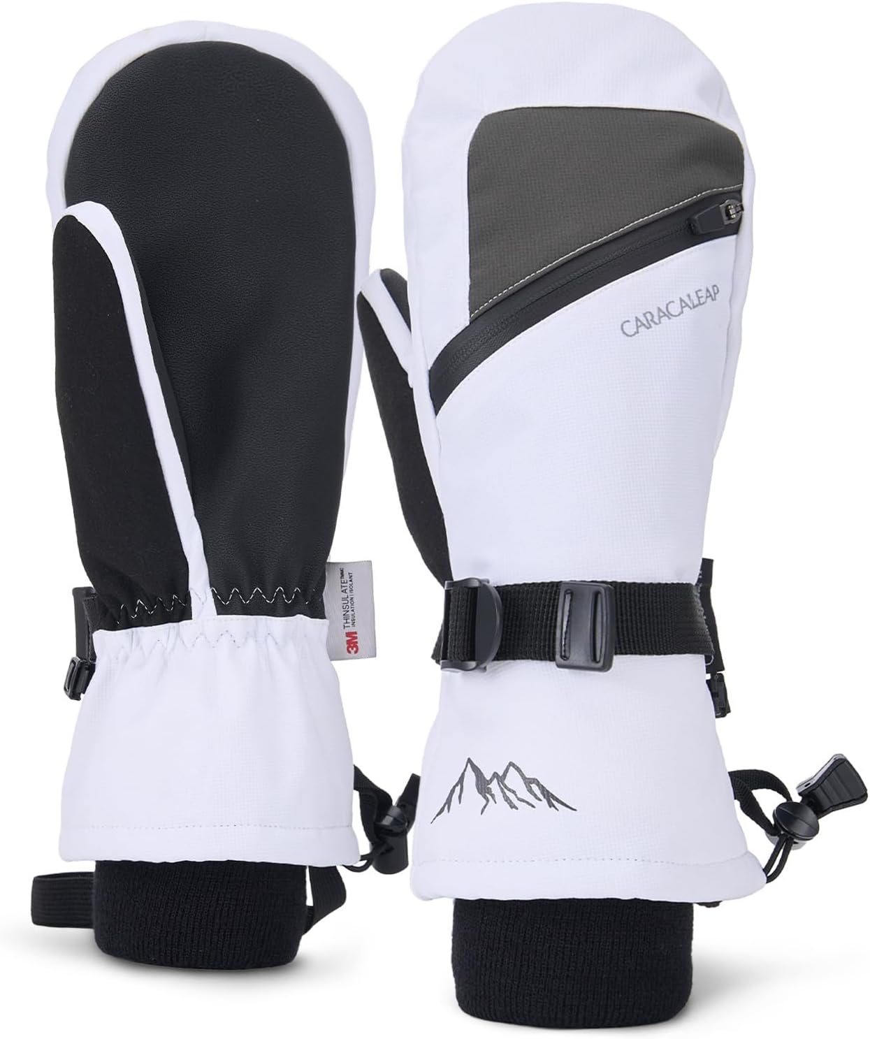 Warm Waterproof Ski Mittens - Cold Weather Protection