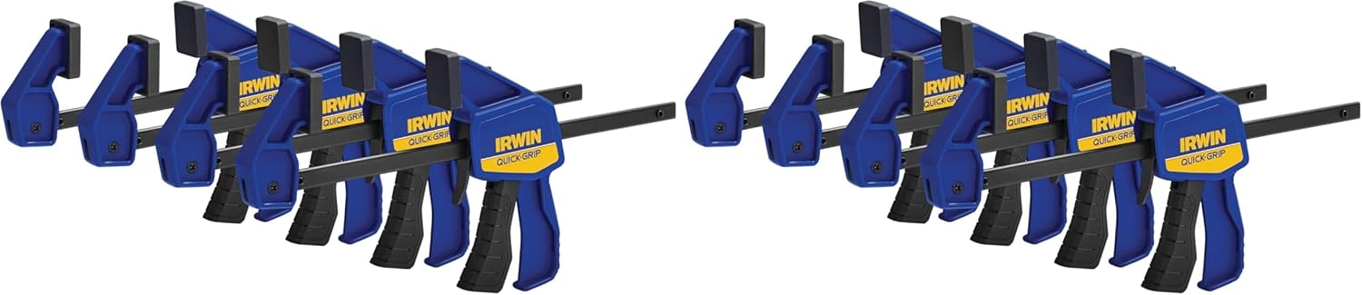IRWIN QUICK-GRIP One-Handed Mini Bar Clamp 8 Pack, 6 in