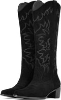 IUV Cowboy Boots for Women - Stylish Knee High Western Boots