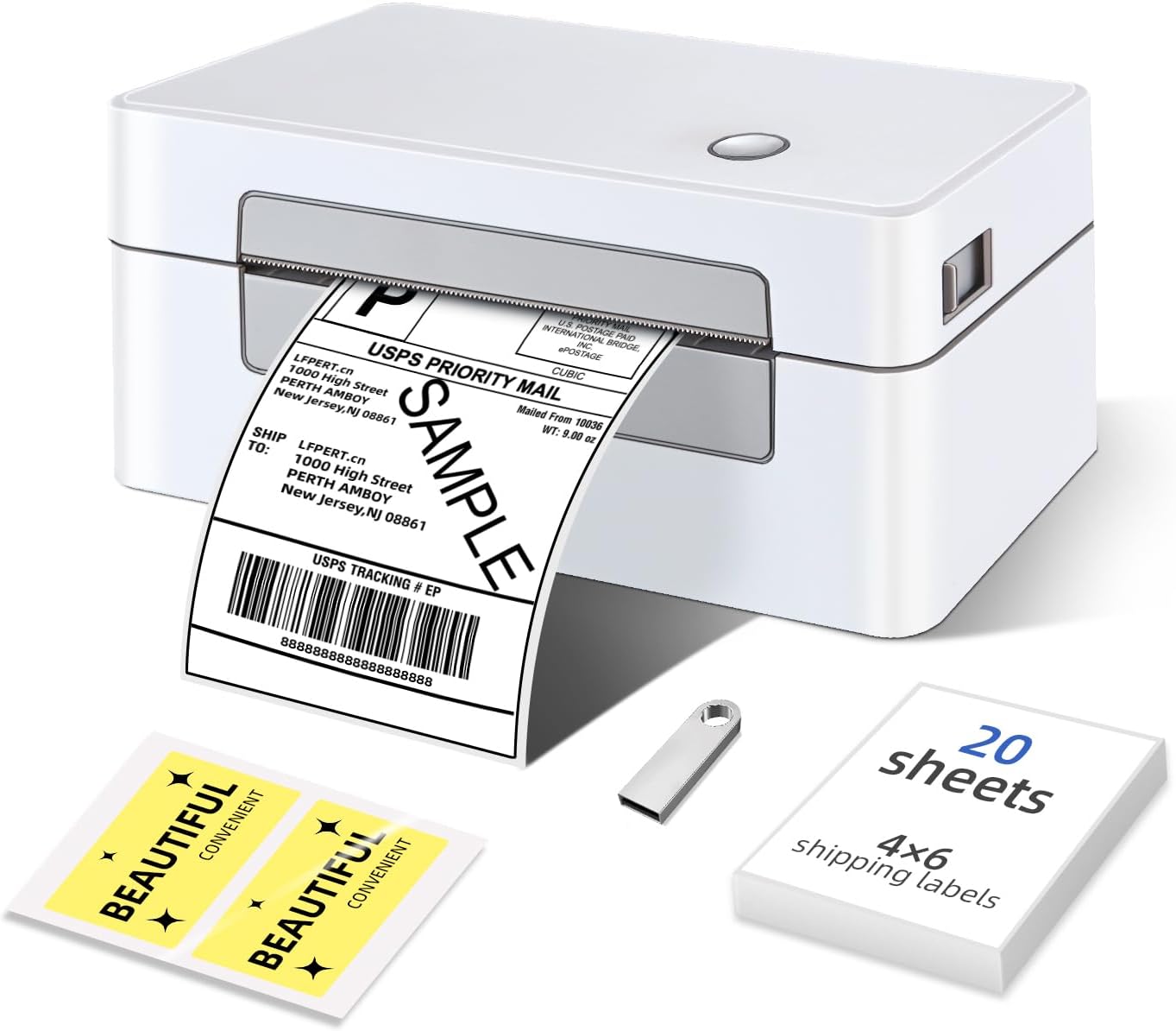 High Speed USB Thermal Printer - Perfect for Shipping!