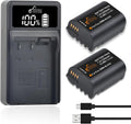 Pickle Power DMW-BLK22 Battery 2-Pack with LED USB Charger - Reliable