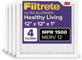 Filtrete 12x12x1 MERV 12 AC Furnace Air Filter - Allergy Friendly