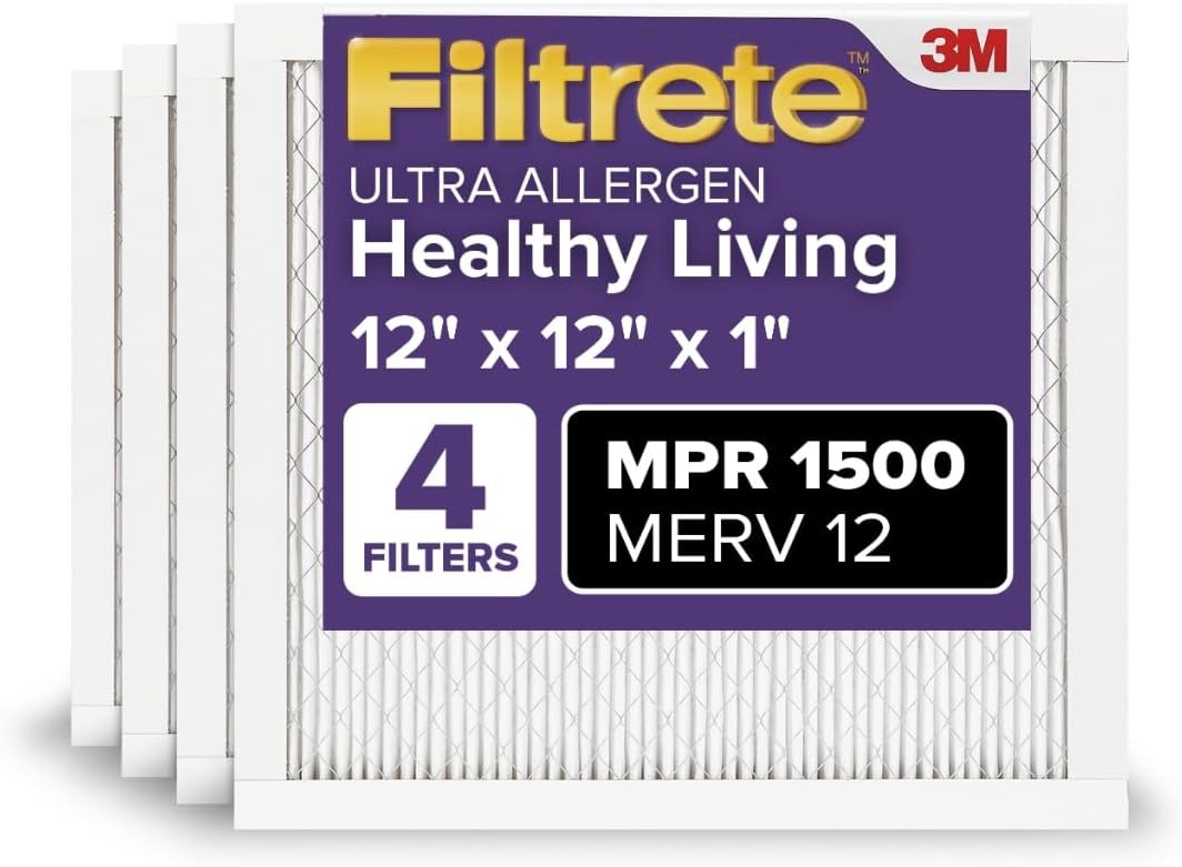 Filtrete 12x12x1 AC Furnace Air Filter for Cleaner Air