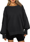 Trendy Queen Oversized Crewneck Sweatshirt - Cozy Preppy Fall Staple