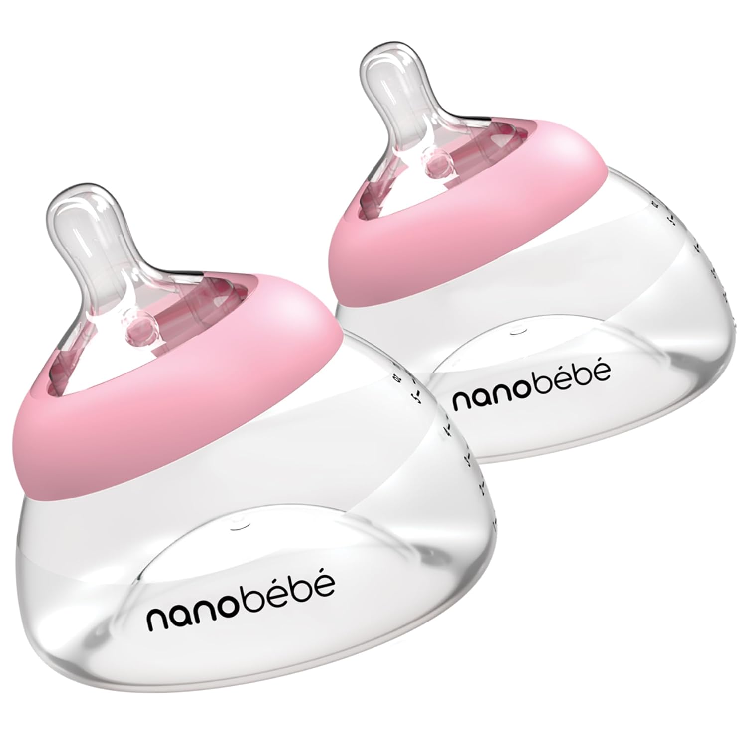 Nanobebe Breastmilk Bottle Twin-Pack: Perfect Latch, Preserves Nutrients