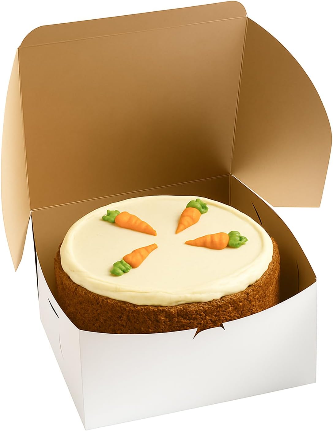 Reversible Bakery Boxes for Layer Cakes, 50 Pack, 12 x 12 x 6 in