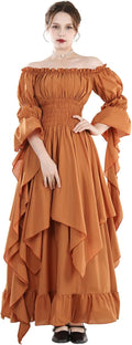 Victorian Dress Renaissance Costume for Women - Lightweight Cotton
