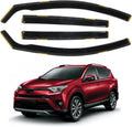 In-Channel Window Rain Guards for 2013-2018 Toyota RAV4 - Smoke Tinted