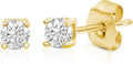 Lab Grown 1 Carat Solitaire Diamond Stud Earrings - IGI Certified