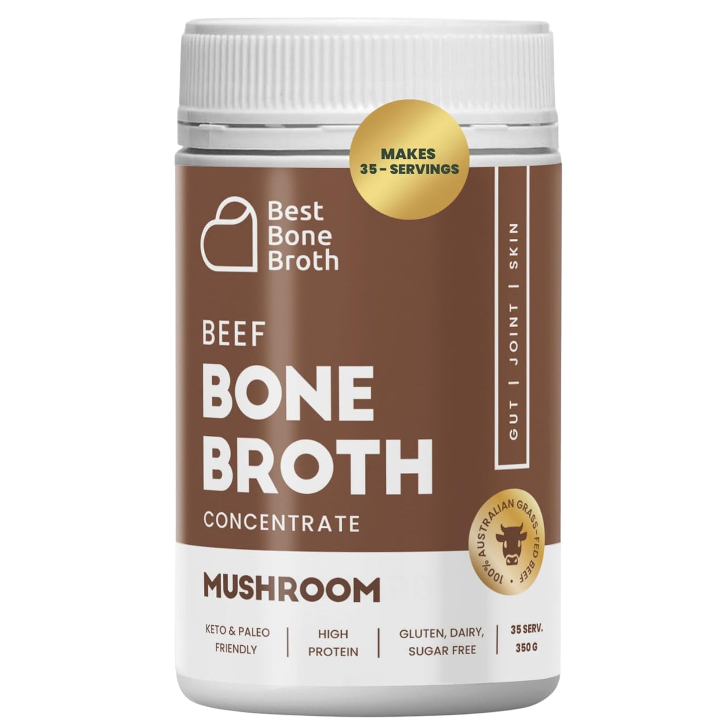 BEEF BONE BROTH CONCENTRATE Mushroom Flavor for Health Boost
