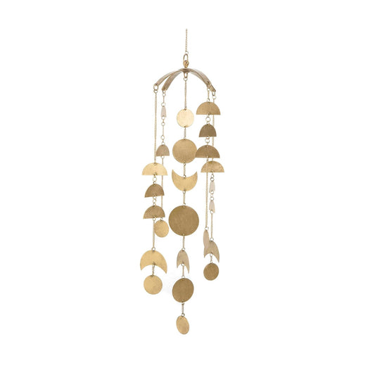 Crane Baby Brass-Finished Lunar Ceiling Hanging for Nursery