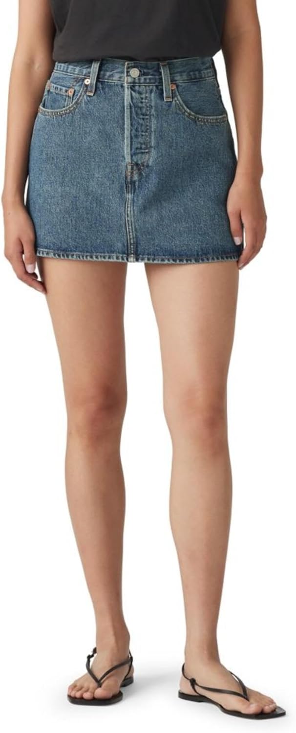 Levi's Women's Icon Skirt - Timeless Mid-Rise Denim Essential