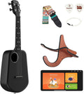 Populele Smart Concert Ukulele 23in Carbon Fiber - Lighted Learning