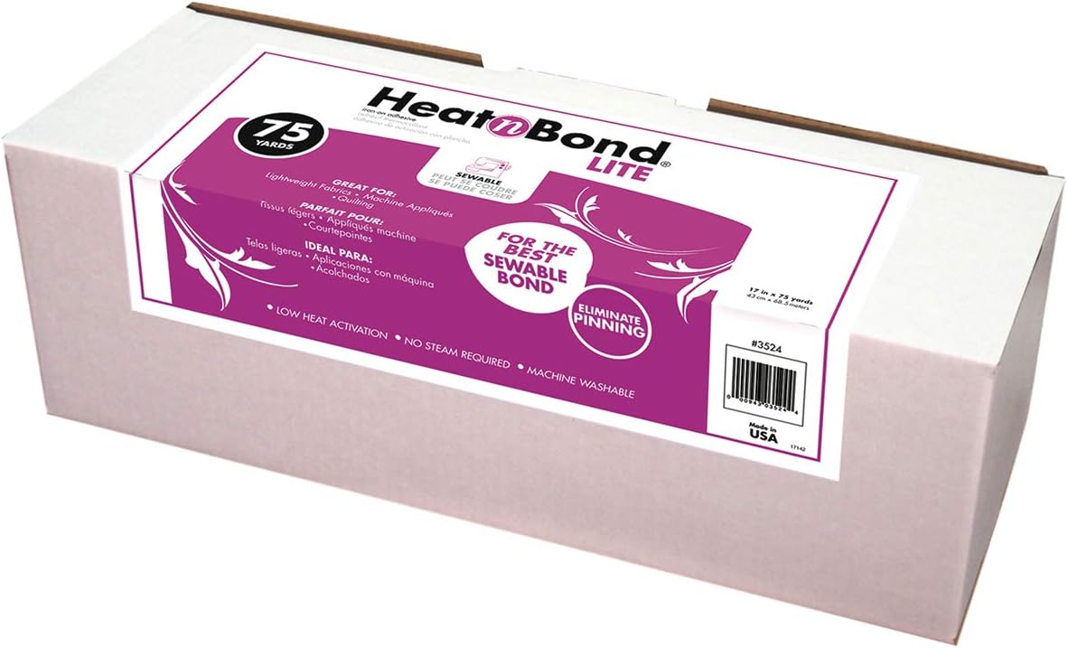 HeatnBond Lite Iron-On Adhesive for Strong Fabric Bonding