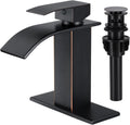 Waterfall Bathroom Faucet Oil Rubbed Bronze Single Handle - Modern