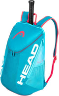 HEAD Tour Team Tennis Backpack 2 Racquet Carrying Bag - Blue/Pink