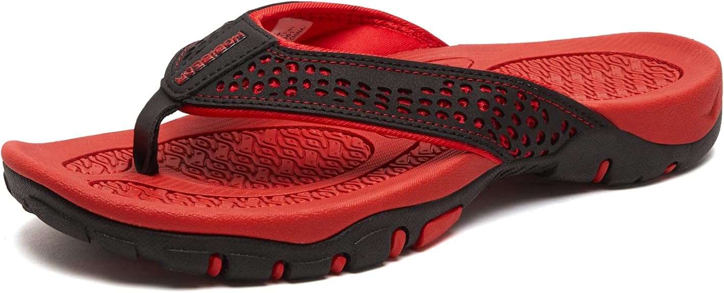 KIIU Mens Thong Sandals for Beach and Outdoor Comfort