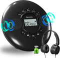 CD Player Portable with Speakers - Rechargeable Walkman for Travel