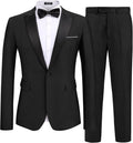 COOFANDY Men's 2 Piece Slim Fit One Button Suit - Versatile Formal
