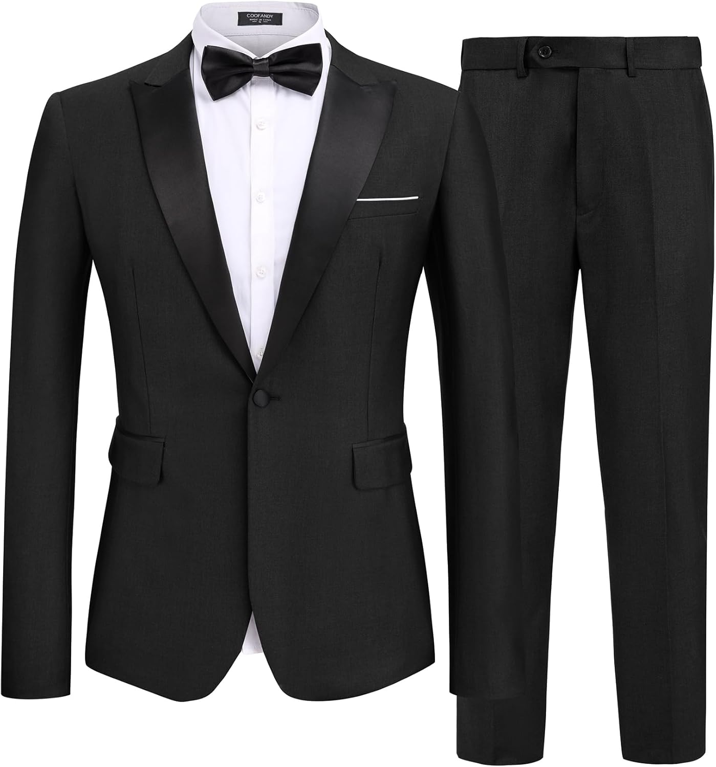 COOFANDY Men's 2 Piece Suit Casual Slim Fit for Weddings and Proms
