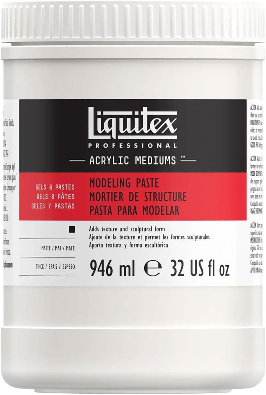 Liquitex Professional Modeling Paste for Heavy Textures 946ml