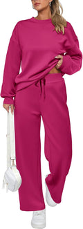 Womens 2 Piece Lounge Set Fall 2025 - Soft Long Sleeve Sweatshirt