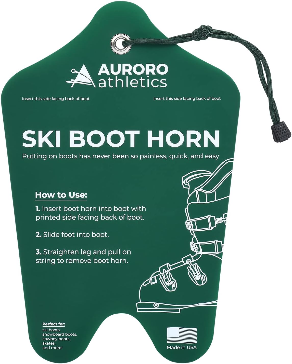 Ski Boot Horn - Pain Relief & Easy Liner Insertion