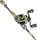 Baitcaster Combo Fishing Rod and Reel - Camo Graphite Performance