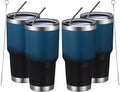 MEWAY 30oz Tumbler Set for All Temperature Drinks, 4 Insulated Cups