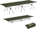 Camping Cot 330lb Capacity - Dual Height Ultralight Folding Cot