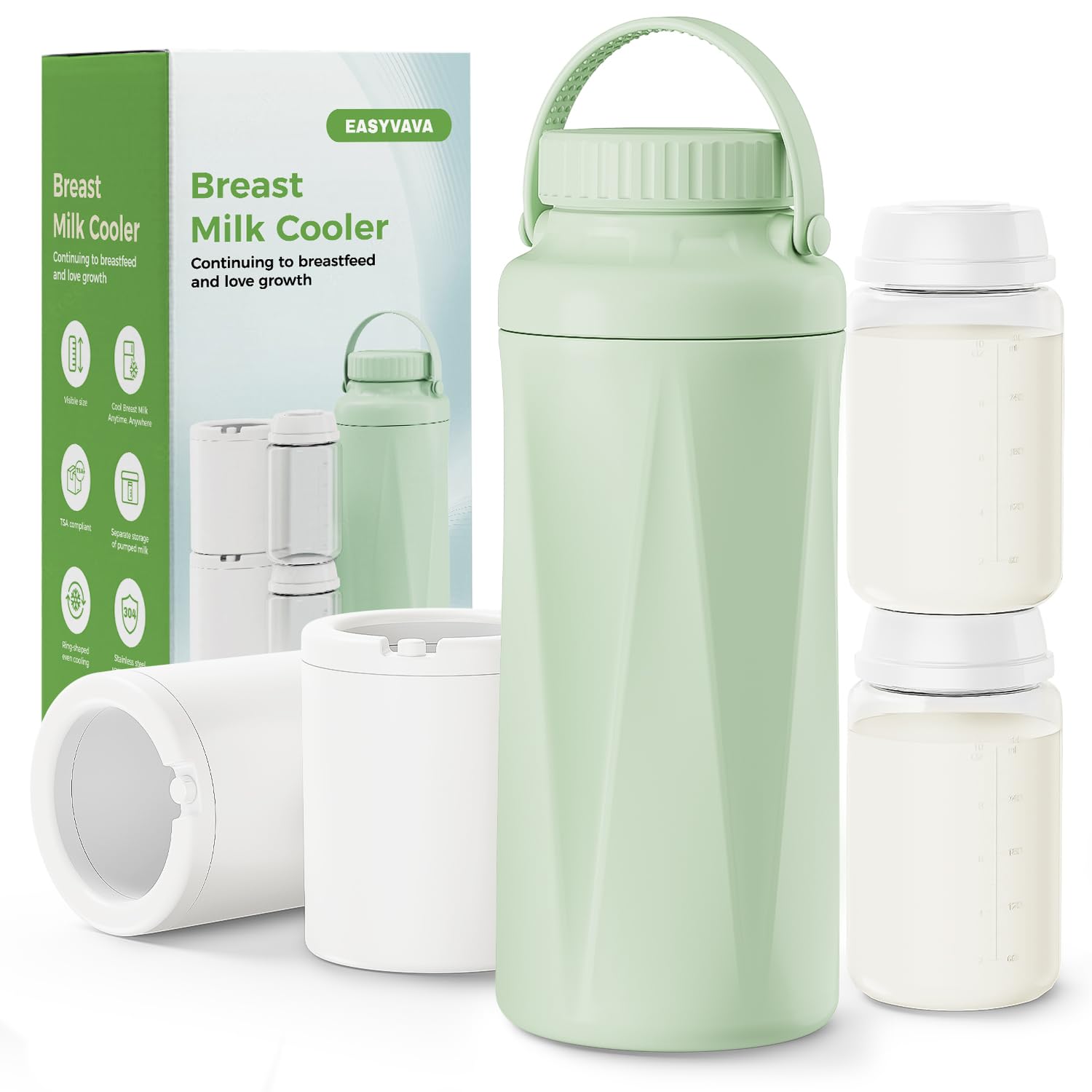 Portable Breast Milk Cooler Bottle for Outdoor Travel Moms