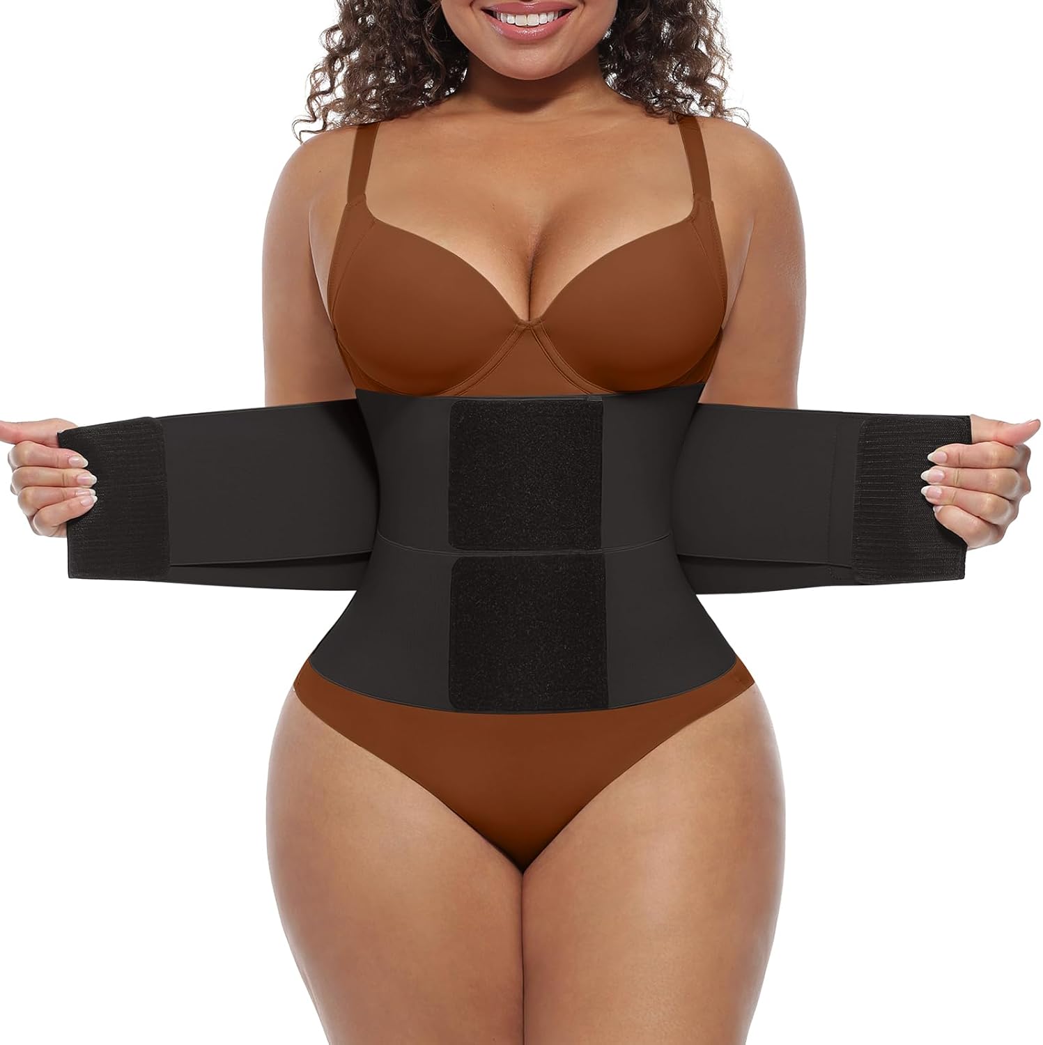 FeelinGirl Waist Trainer Long Torso Cincher for Body Shaping