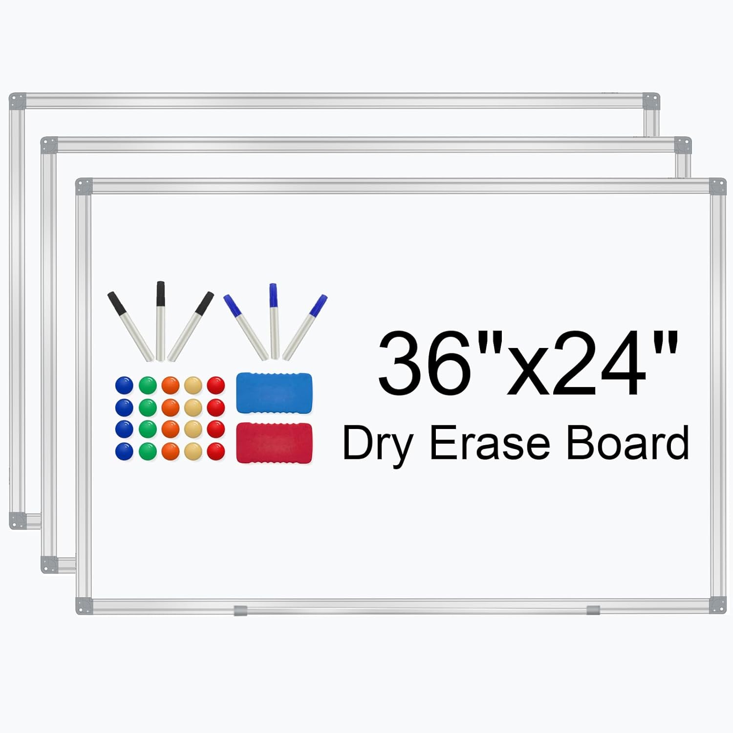 H-Qprobd 3ft x 2ft Whiteboard Dry Erase Board for Home Office