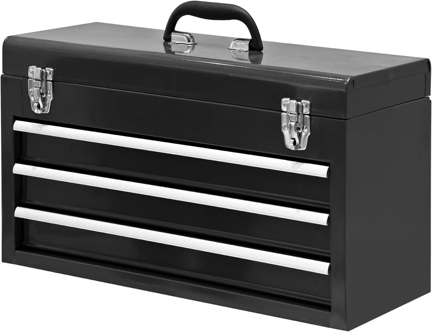 BIG RED 3 Drawer Metal Tool Box for Garage and Workbench