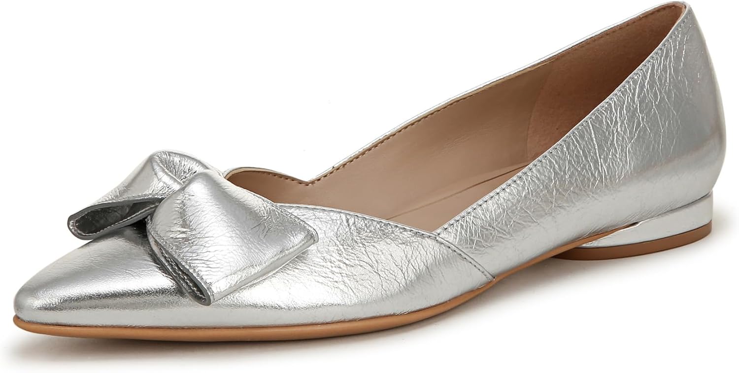 Naturalizer Womens Havana Pointed Toe Slip On Dress Ballet Flat