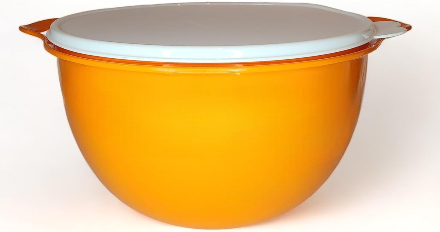 Tupperware Thatsa Mega Bowl Mixing Bowl 42 Cups Bright Orange