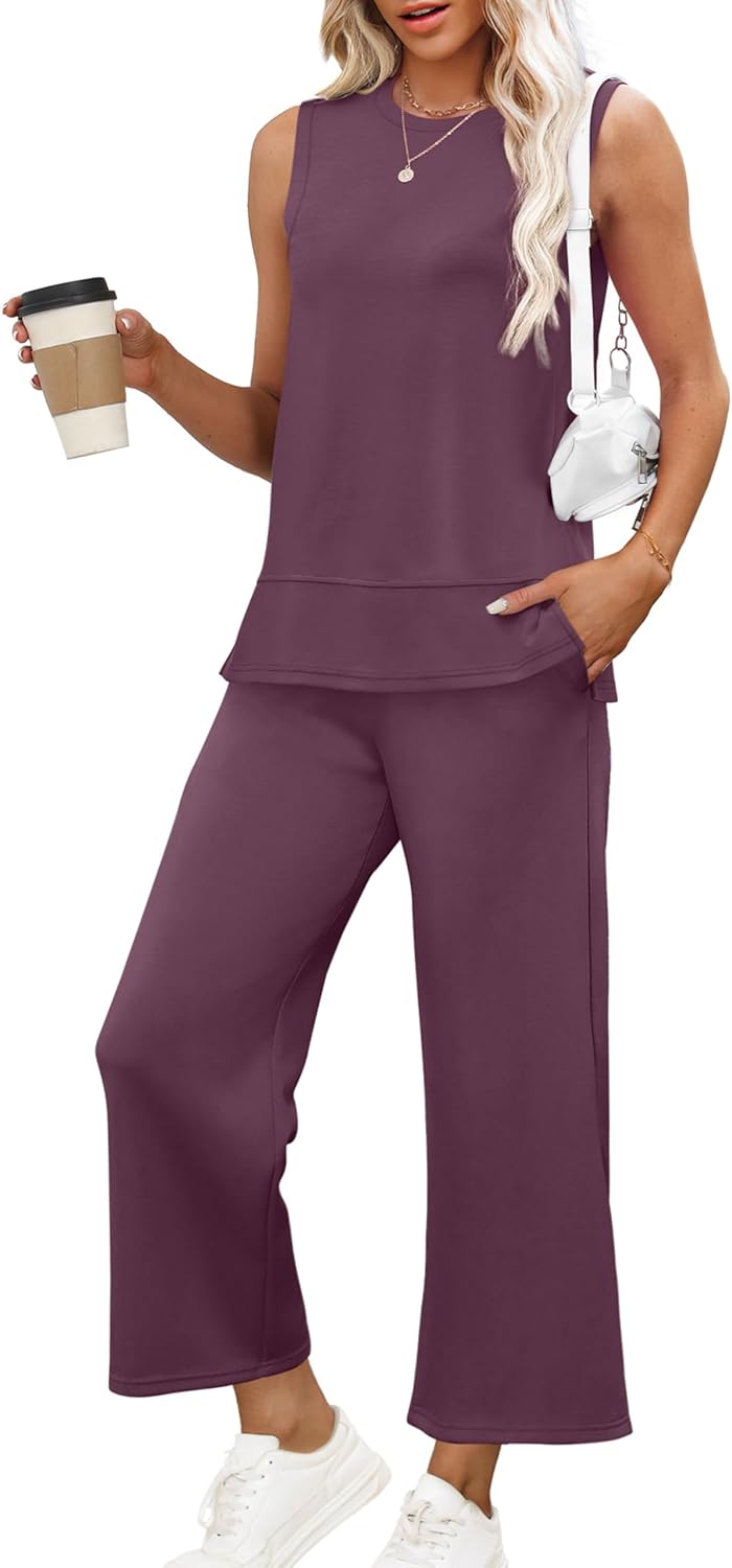 XIEERDUO Women's Summer Travel Tracksuit Comfy Loungewear Set
