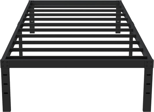 Twin XL Bed Frame with Storage, Heavy Duty Metal Platform