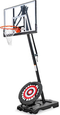 Portable Basketball Hoop with 7.5-10 ft. Adjustable Height - Rebounder