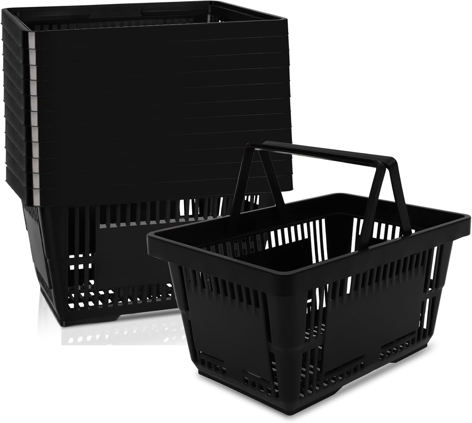 Durable 12PCS Shopping Baskets with Handles for All Needs