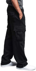 Men's Solid Fleece Heavyweight Cargo Pants - Warm, Durable Fit