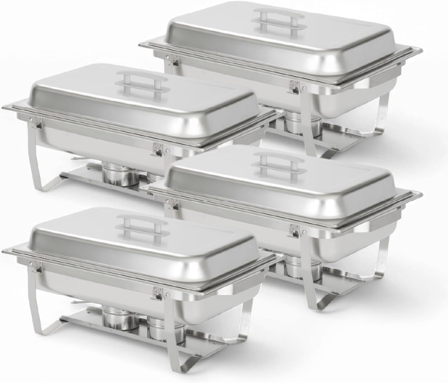 Alpha Living 4 Pack Chafing Dish Set for Events and Parties