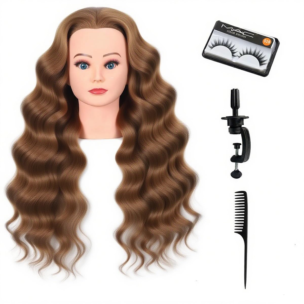 Mannequin Head Human Hair for Cosmetology Styling Practice