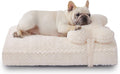 Soft Touch Faux Fur Dog Bed for Medium Dogs - 6.5 in Extra Thick