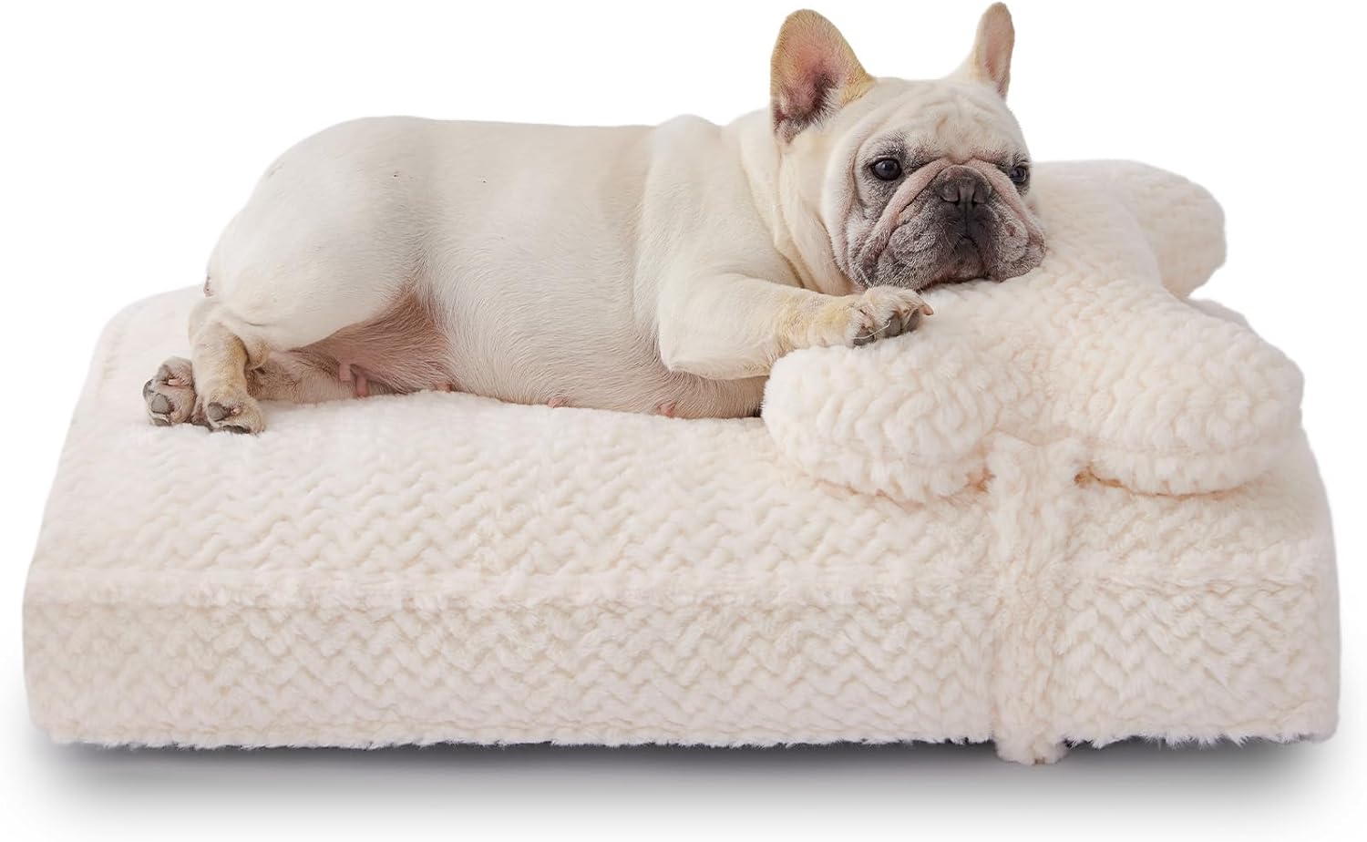 Soft Touch Faux Fur Dog Bed for Medium Dogs - Cozy Comfort