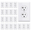 20 Amp Duplex Electrical Outlet Receptacles - Heavy Duty Residential