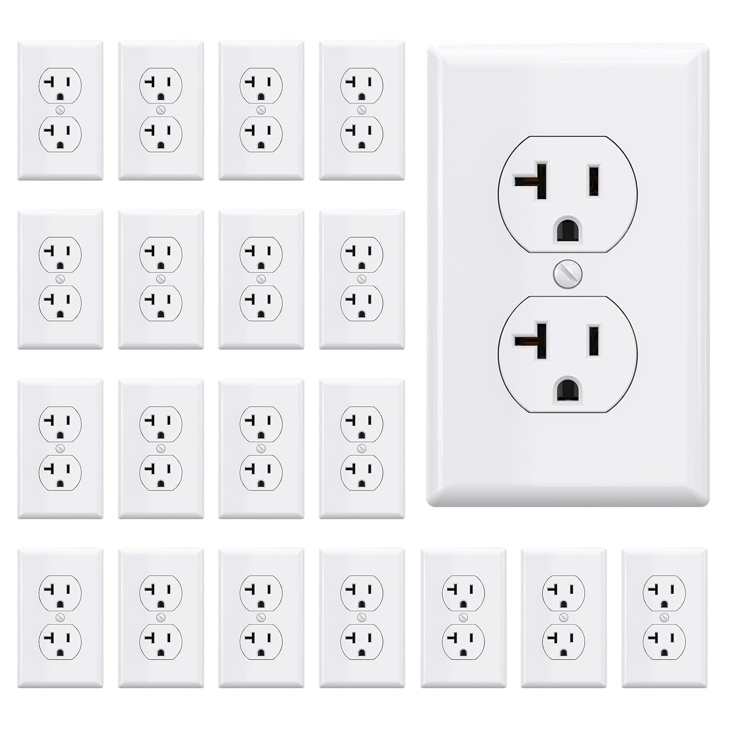 AIDA 20 Amps Duplex Electrical Receptacle for Home Use