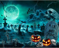 Halloween Backdrop for Party Photography 10x8ft Scary Pumpkin
