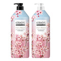 Kerasys CHERRY BLOSSOM Perfumed 33.8 fl oz / 1L Shampoo + Conditioner